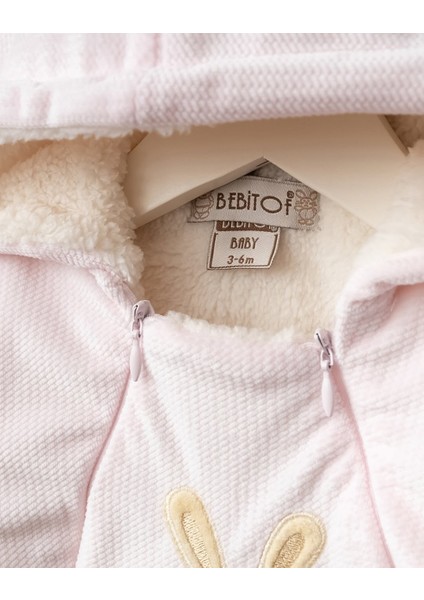 Sevimli Tavşan Desenli Kapüşonlu Wellsoft Astarlı Astronot Kozmonot Tulum indirimleri