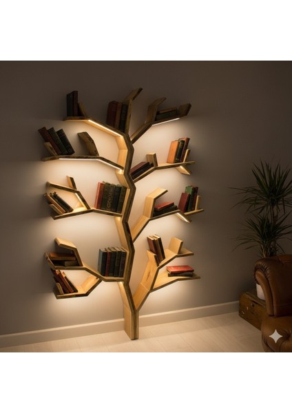 Ert Model Ahşap Ağaç Kitaplık Modern Tasarım modelleri