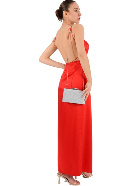 Gümüş Lame Renk Simli Abiye Çanta Gece Çantası Düğün Çantası indirimleri