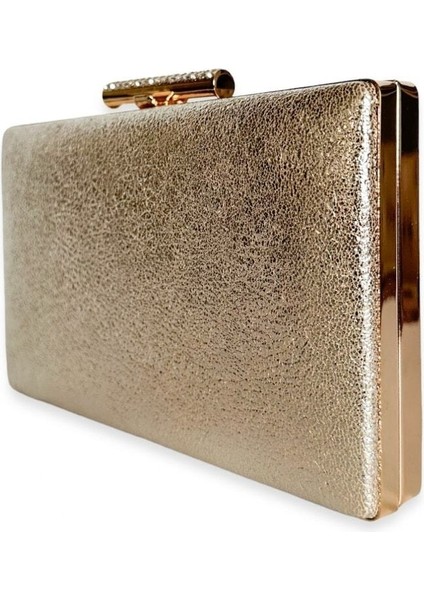 Altın Gold Dore Renk Simli Abiye Çanta Gece Çantası Nişan Düğün Çantası El Çantası fırsatları