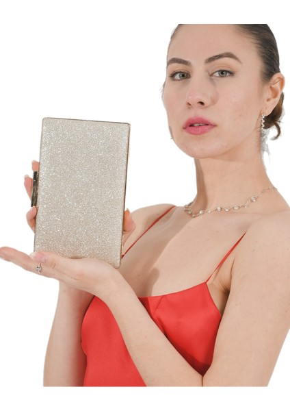 Altın Renk Simli Abiye Çanta Gece Çantası Nişan Düğün Çantası fiyatları