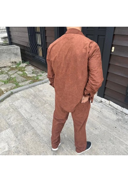 Erkek Kadife Oversize Alt-Üst Takım