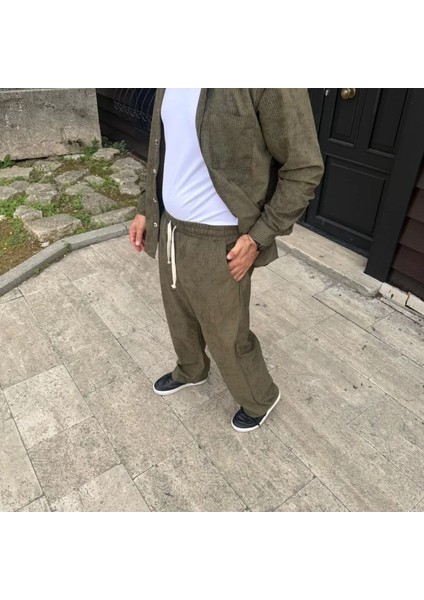 Erkek Kadife Oversize Alt-Üst Takım