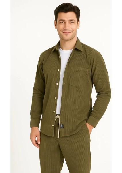 Erkek Kadife Oversize Alt-Üst Takım
