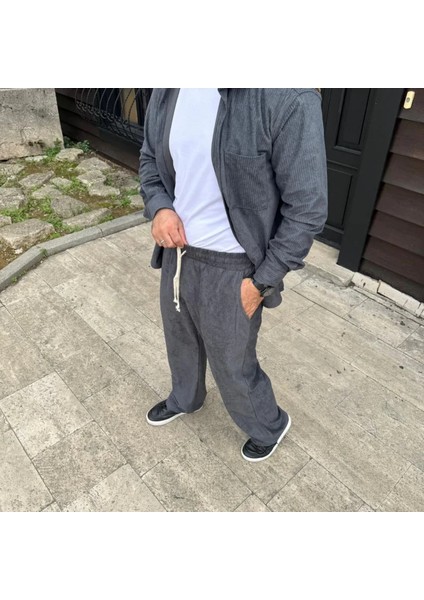 Erkek Kadife Oversize Alt-Üst Takım