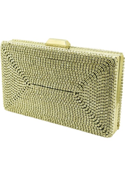 Özel Tasarım Taşlı Altın Dore Renk Şık Gece Çantası Nişan Düğün Çantası fiyatları