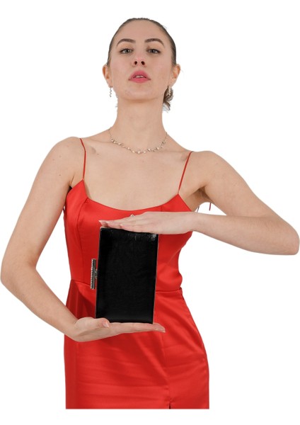 Siyah Renk Kırışık Rugan Abiye Çanta Düğün Nişan Gece Çantası El Yapımı fiyatları