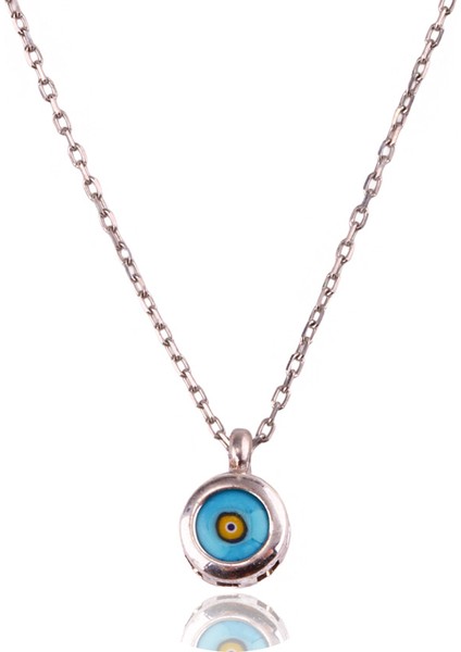 Nazar Boncuğu Gümüş Kolye MS3335