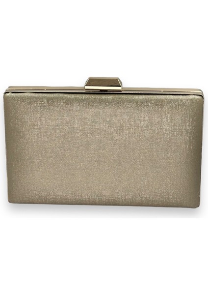 Çizilmez Mat Deri Metal Kasalı Abiye Çanta Nişan Düğün Mezuniyet Çantası