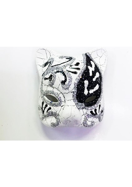 Zeroshop Siyah Renk Işlemeli Seramik Malzemeden Imal Venedik Kedi Model Magnet