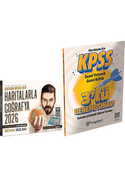 2026 Tüm Adaylar Için Haritalarla Coğrafya Konu Anlatımı - 3 Deneme