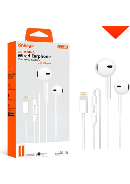 Lkl-08 Kablolu Bluetooth Mikrofonlu Lightning Jack Kulaklık fiyatları