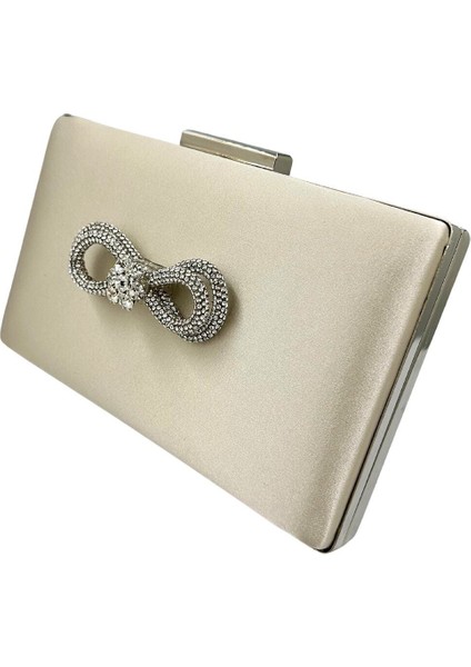 Ten Nude Renk Gümüş Kasalı Gümüş Taşlı Abiye Çanta Gece Çantası Düğün Nişan Portföy fiyatları