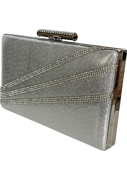 Gümüş Lame Renk Gümüş Taşlı Abiye Çanta Gece Çantası Düğün Nişan Portföy fiyatları
