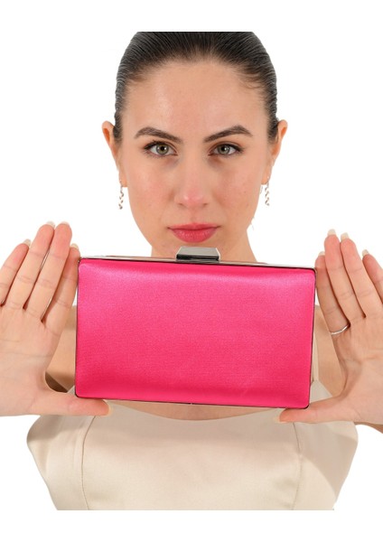 Fuşya Pembesi Saten Abiye Çanta Gece Çantası Nişan Düğün Çantası indirimleri