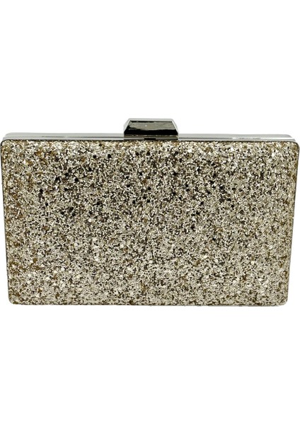 Gold Dore Altın Renk Pullu Pul Payet Çanta Gece Çantası Abiye Çanta Portföy Clutch