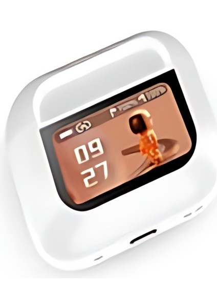 FB13 Dokunmatik Ekran Gps Airbuds 4K Anc Enc Bluetooth Kulakiçi LCD Ekranlı