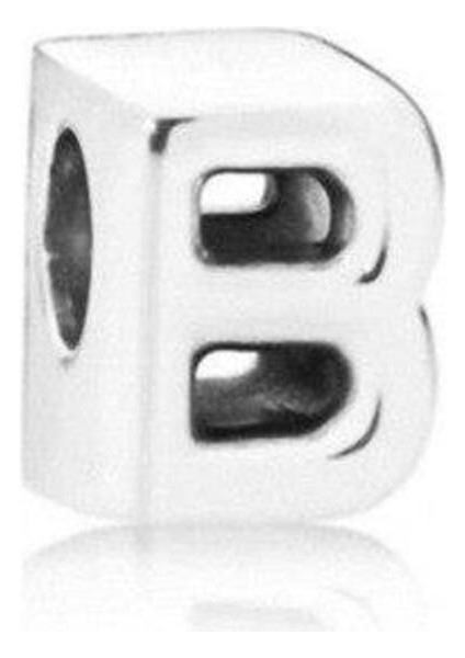 Bileklik Ve Kolye Için Harf Gümüş Kaplama Charm