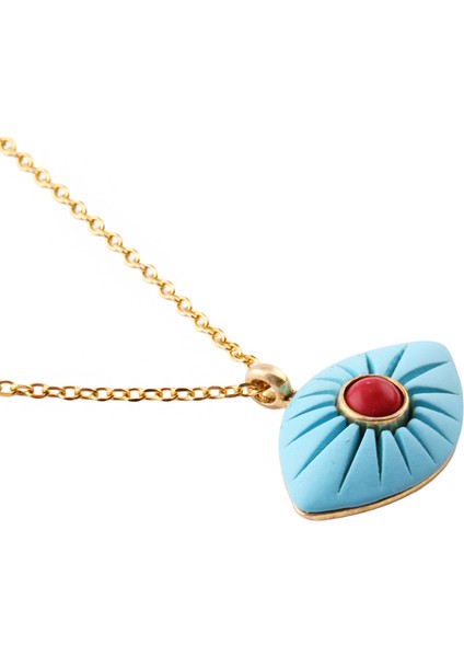 Göz Gümüş Kolye MS3266 fiyatları