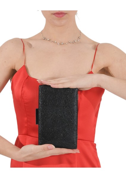 Siyah Renk Kristal Desenli Mat Deri Abiye Çanta Gece Çantası Nişan Düğün Çantası El Yapımı fiyatları