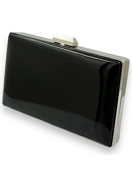 Siyah Renk Ithal Ayna Deri Abiye Çanta Gece Çantası Düğün Çantası fiyatları