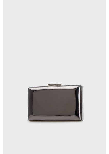 Antrasit Gri Platin Renk Ithal Ayna Deri Abiye Çanta Gece Çantası Düğün Çantası fırsatları