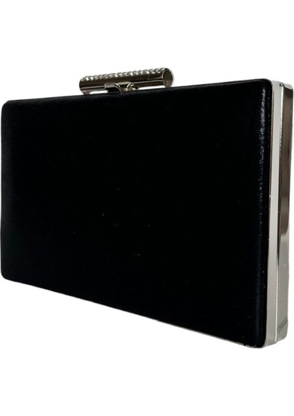 Siyah Renk Taşlı Kasa Abiye Çanta Gece Çantası Düğün Nişan Çantası El Çantası modelleri