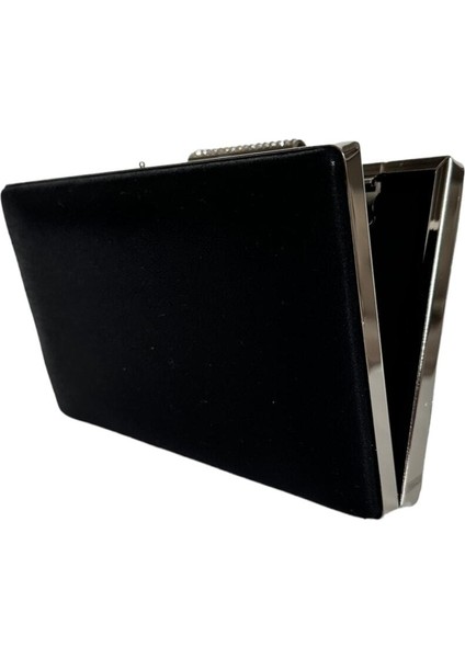 Siyah Renk Taşlı Kasa Abiye Çanta Gece Çantası Düğün Nişan Çantası El Çantası fırsatları