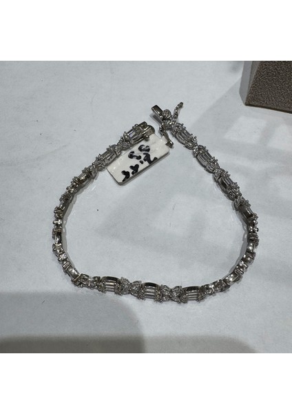 Monci S 9 Tennis Gümüş Bileklik Ms3300, 925 Ayar Gümüş, Şık Bileklik