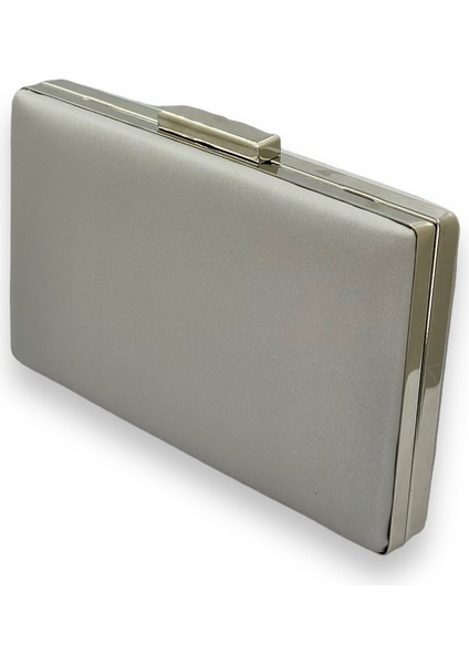 Gri Renk Çizilmez Saten Abiye Çanta Gece Çantası Nişan Düğün Çantası El Çantası fiyatları