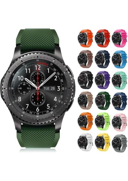 Samsung Gear S3 Frontier Classic ve Watch Silikon Kordon Kayış