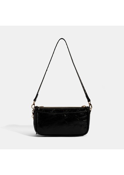 Kadın Siyah Yıldız / Kalp Charm Aksesuarlı Omuz Çantası fırsatları