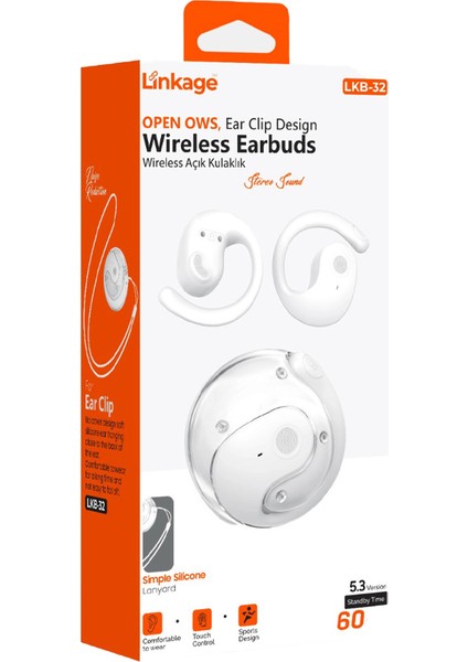 Lkb-32 Wireless V5.3 60 Gün Bekleme Süreli Kablosuz Açık Bluetooth Kulaklık modelleri