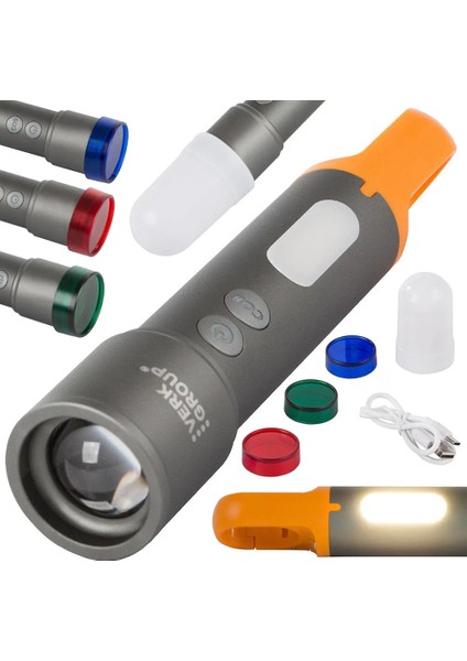 El Feneri X723 CB-X723 Taktik Feneri Askeri Meşale (5047)