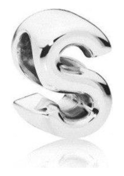 Bileklik Ve Kolye Için Harf Gümüş Kaplama Charm