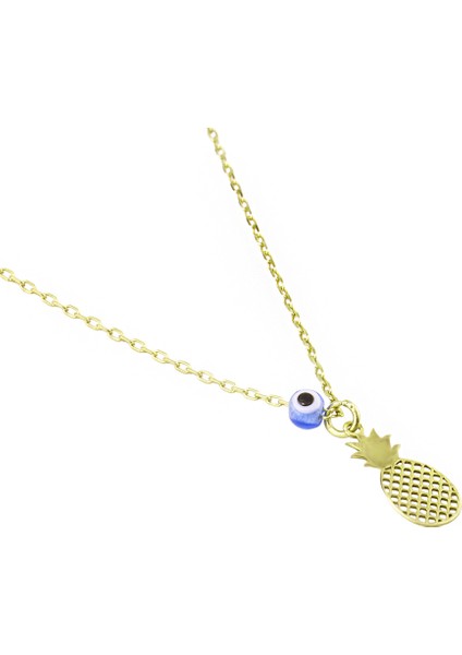 Ananas Gümüş Kolye Ms3330