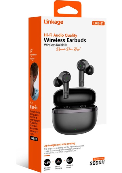 Lkb-31 V5.4 , 3000 Saat Bekleme Süreli , Ergonomik Tasarımlı , Kablosuz Bluetooth Kulaklık fiyatları