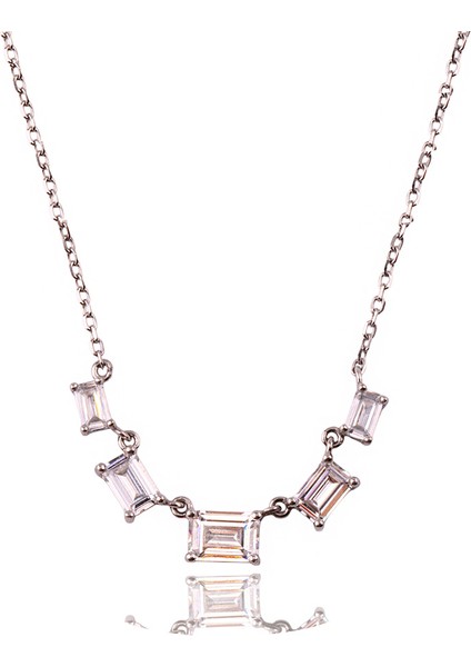 Baget Gümüş Kolye MS3327