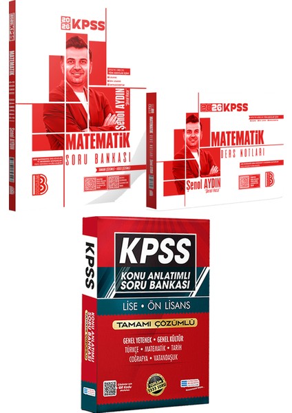 2026 Kpss Matematik Tamamı Çözümlü Soru Bankası ve Ders Notları - Lise Önlisans Konu Ant. Soru