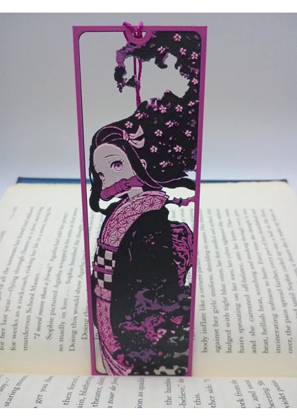 CRAFTSY3D Nezuko Kitap Ayracı – Framed Cutout Tasarım, 3D Baskı Koleksiyon Ürünü fiyatları