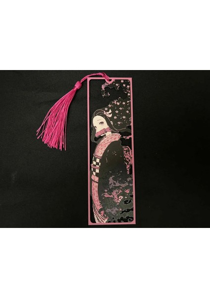 CRAFTSY3D Nezuko Kitap Ayracı – Framed Cutout Tasarım, 3D Baskı Koleksiyon Ürünü modelleri