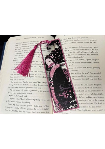 CRAFTSY3D Nezuko Kitap Ayracı – Framed Cutout Tasarım, 3D Baskı Koleksiyon Ürünü