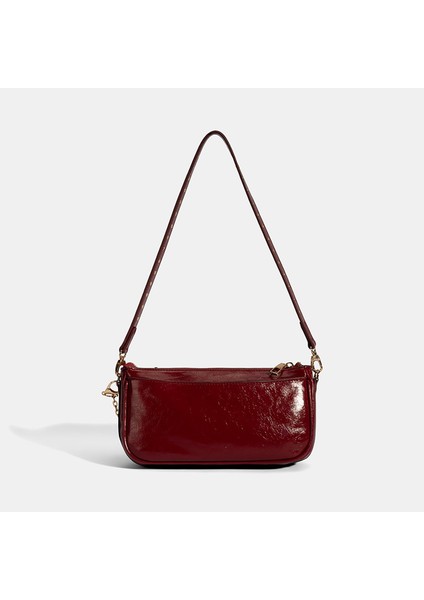 Kadın Bordo Yıldız / Kalp Charm Aksesuarlı Omuz Çantası modelleri