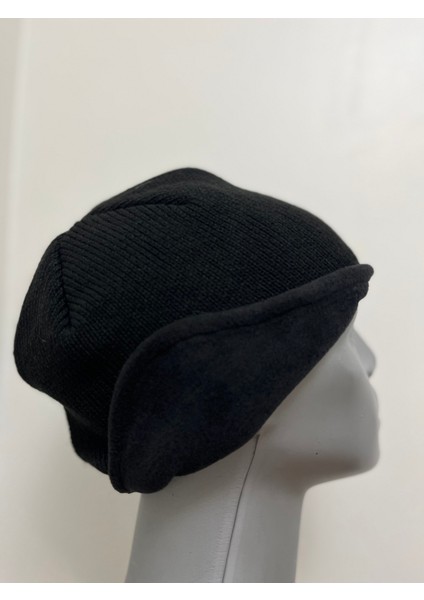Siyah Erkek Yumuşak Polar Içli Kulak Kapatan Kışlık Bere fiyatları