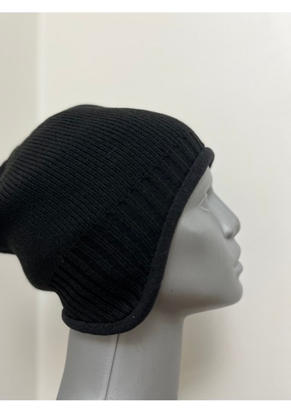 Siyah Erkek Yumuşak Polar Içli Kulak Kapatan Kışlık Bere fırsatları