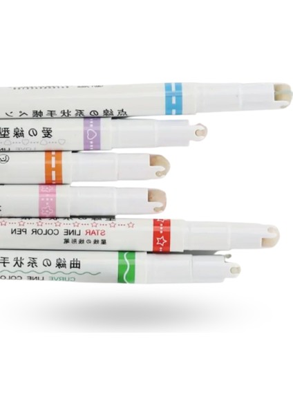 Büro Ev Ofis Hediyesi Için 6ADET Desen Baskılı Kalem Seti fiyatları