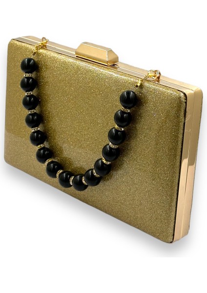 Altın Kumsim Üzeri Silikon Kaplamalı Inci Askılı Ithal Abiye Çanta Gece Çantası Düğün Nişan Kına fiyatları