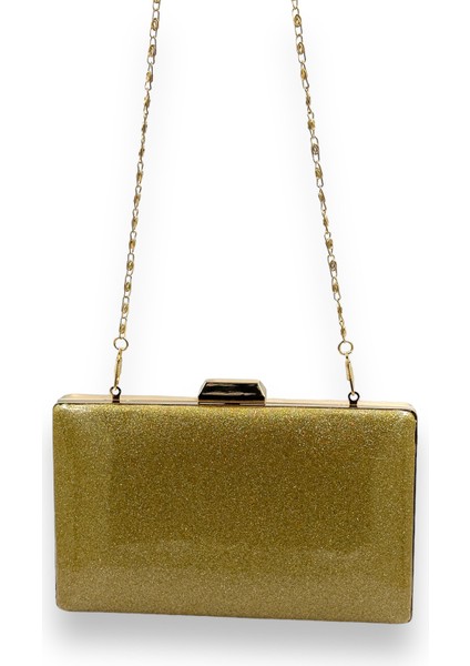 Altın Kumsim Üzeri Silikon Kaplamalı Inci Askılı Ithal Abiye Çanta Gece Çantası Düğün Nişan Kına fırsatları