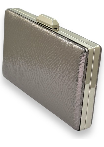 Metalik Antrasit Gri Platin Renk Zincir Askılı Abiye Çanta Düğün Nişan Mezuniyet fiyatları