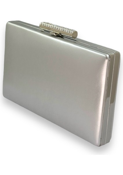 Gümüş Gri Lame Cilt Deri Mat Deri Abiye Çanta Gece Çantası Düğün Nişan Kına fiyatları